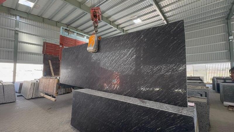 Markino (River) Black Granite Leather Finish